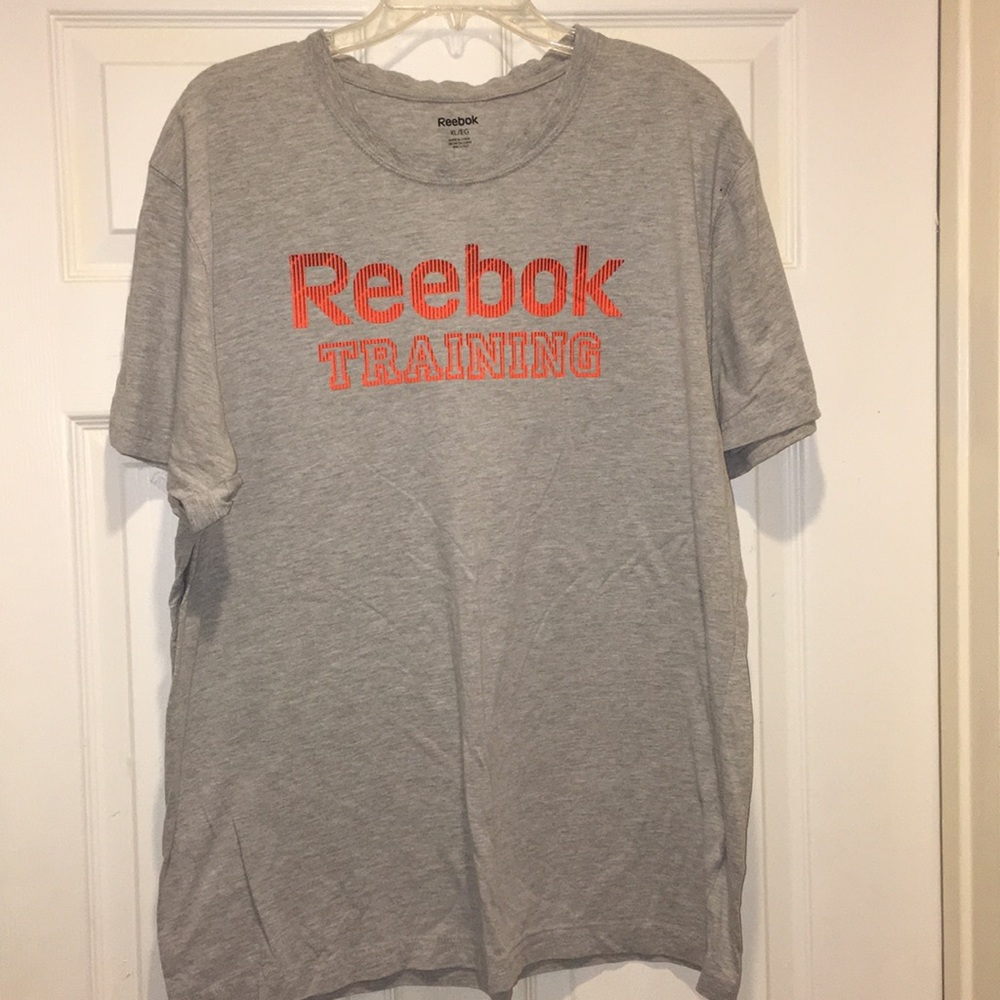 Reebok Heather Gray Graphic Tee Shirt